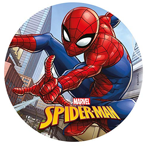 Spiderman Round 20cm 8 Zoll essbare Wafer Cake Topper. Lizenzprodukt. Dekora.…