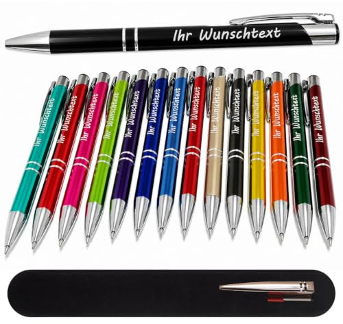 Kugelschreiber mit Gravur - Geschenk hochwertig für jeden. Personalisierter kugelschreiber perfekt als Werbegeschenke, Firmenartikel, Partygeschenke - große Eröffnungen und Messen – Menge: 25