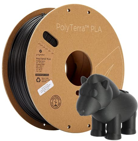 Polymaker PolyTerra PLA Charcoal Black - 1.75mm - 1kg