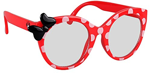Sun-Staches Minnie Mouse Arkaid Blue Light Blocking Glasses, Safe Disney Accessory for Kids, UV400, One Size Fits Most Kids