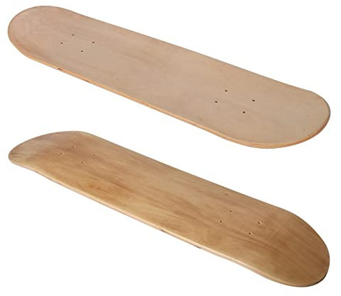 Skate-Deck 2er-Pack Blank Skateboard Decks Ahorn Skateboard Decks Maple Wood 7-lagiges hochelastisches Long Board Panel 31 X8