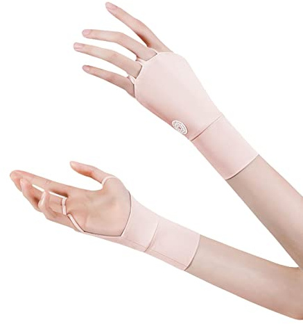 Stronrive Uv Sonnen Handschuhe Sommer Sport Handschuhe Fingerlose Sonnenschut Fahrrad Handschuhe rutschfest Seide Unisex UV Schutz Handschuhe LSF 50+, Sommer Sonnenhandschuh Für Outdoor, Radfahren
