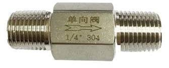 TANGJIANCHENG Rückschlagventil 1/4 Zoll 3/8-Zoll 1/2-Zoll-Außengewinde Edelstahl 304 Pneumatische Hydraulische 1-Wege-Einzelrückschlagventil (Specification : 1/2Inch)