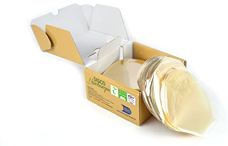PZ 1200 DISCO PLA DIAMETRO 13 CM COMPOST DISCO PER MAXI HAMBURGER IDEALI PER REALIZZARE HAMBURGER FRESCHI