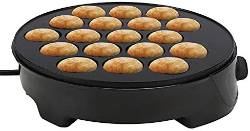 Takoyaki Machine Takoyaki Pan Octopus Ball Maker Padella Per Pancake Ripiena Antiaderente 18 Stampi Rotondi Mini Teglia Elettrica Per La Casa E Le Feste(Spina UE)