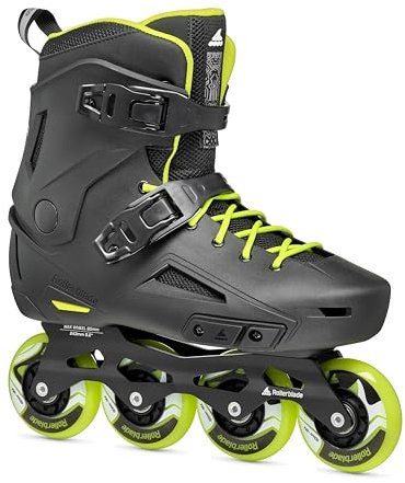 Rollerblade Lightning Men's Urban Inline Skate, Black and Lime
