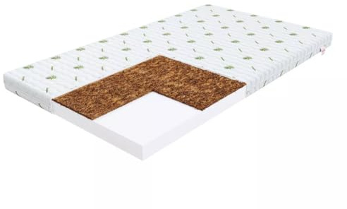 Matratze 80x160 Kinder H2-H3 Kokosnuss - Gattino - Schaumstoff Matratzen 8cm Dicke für Kinderbett - Kindermatratze 80x160 - Schaumstoffmatratze T25 mit Kokosschicht - Bett Matratze