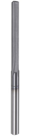 sourcing map Alesatore per serraggio in carburo 0,1225 (3,112 mm) diametro scanalatura dritta gambo dritto strumento per metallo e tornio Centri di lavoro CNC, nero