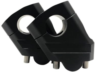 Motorcycle Handlebar Riser Universal For Kawasaki Riser Bar Mount Handle Clamp 28mm 1 1/8 22mm 7/8 Motorcycle Handlebar Handle Bar Risers(22mm Black)
