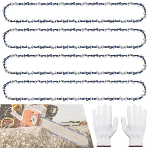 MEYAGOT 4 Piezas Cadenas De Sierra 3/8 1,3 Mm 52TG 35 Cm (14), Cadena De Motosierra, Cadena De Repuesto Profesional Adecuada