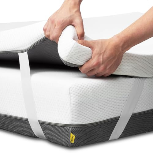 Ferlex Topper Viscoelástico 105x200 cm | 100% viscoelástica | Grosor 7CM | Fabricado en España | Sobrecolchón Transpirable y desenfundable