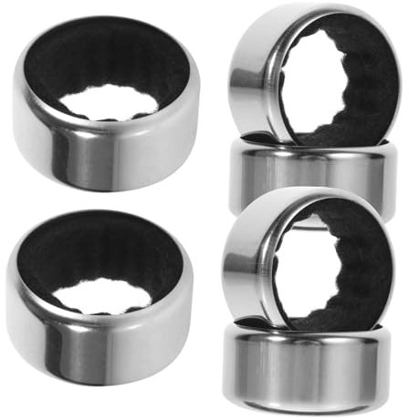 HOLIDYOYO 6stücke Tropfring Für Weinflaschen Tropf Stopper Kragen Edelstahl Weinflaschen-tropfverschluss Weinflaschenhalsfänger Tropfschutzring Für Getränkeflaschen