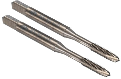 QUARKZMAN 2 pièces Taraud à fileter à pointe spirale M3 x 0.5 acier rapide | tarauds métriques, au cobalt M35, filetage rectifié H2, coloration thermique, pour réparation de filetage
