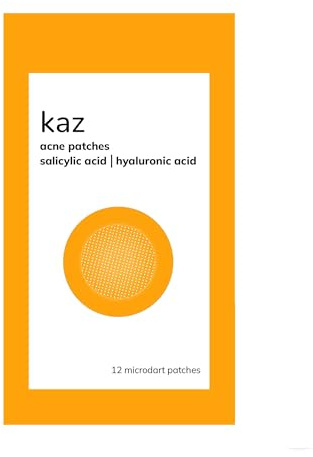 Waxness Kaz Microdart - Cerotti per acne con acido salicilico e acido ialuronico per brufoli profondi, 12 cerotti - Cura della pelle professionale