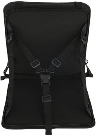 Siège de valise de voyage pour enfant - Plastique ABS - Ceinture réglable noire - Bagage léger avec fonction de sécurité - Valise de cabine pliable pour garçons et filles en voyage de vacances ou à