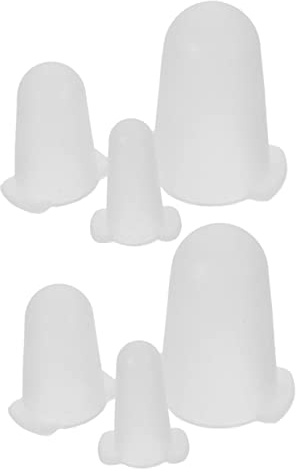 ULDIGI Fundas y Protección contra Rayones 6 de Silicona de Color Claro Resistentes al Desgaste para Boquillas de Tubería para Decoración de Pasteles y Fiestas