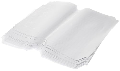 SOLUSTRE 20 pezzi Pellicole Autoadesive Opache per Libri Coperture Protettive Trasparenti Impermeabili per Quaderni e Libri Scolastici Facili da Installare con Linee Guida per Taglio
