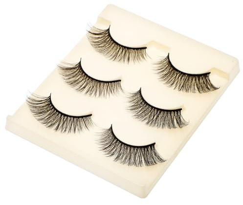 Gatuida 3paires Faux Cils Bande Cils Naturels Kit de Courts Faux Réutilisables Œil de Chat