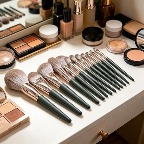 Makeupborstset – sminkapplikatorverktyg, blanda foundationborstar | daglig övning rutin sminkborste kit kvinnor, komplett pulver ögonskuggsapplikator verktygssats för hemsalong resor