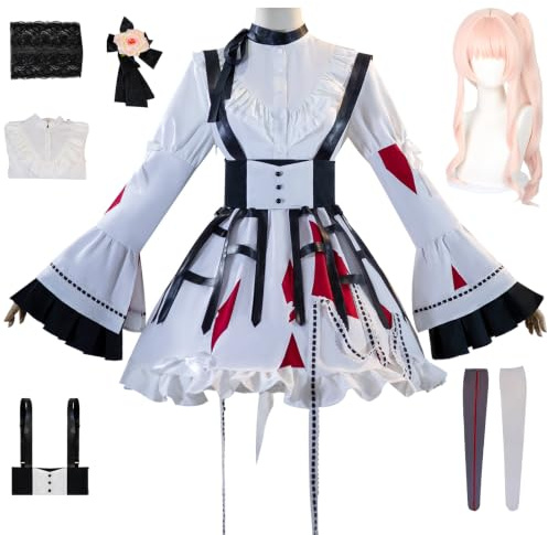 AYIMEIS Akiyama Mizuki Cosplay Costume Complet Set avec Perruque Déguisement de Project Sekai Costume Mizuki Akiyama Uniforme Noël Halloween Carnaval Fête Performance Cosplay Adulte XS-3XL
