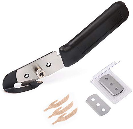 Winjun Professionelle Folienschneider Sicherheitsmesser mit Extra 3 STK. PTFE Beschichtung Aufkleber, 10 STK. Ersatzklingen für Autofolie Car Wrapping Werkzeug