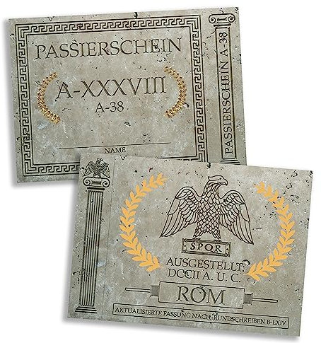 getDigital® - Set di 10 biglietti di passaggio, formato A38, articolo scherzoso, regalo per gli appassionati di cartoni e fumetti