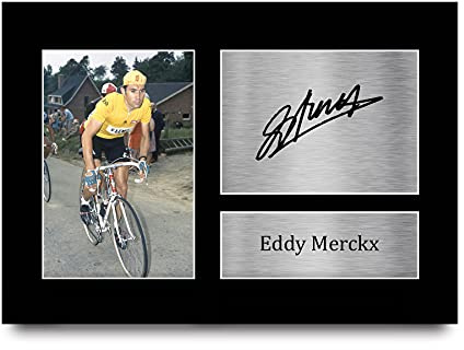 HWC Trading A4 Eddy Merckx Gifts gedrucktes Autogramm für Radsport-Fans