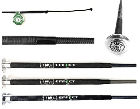 JA Horse Fleck Dressurgerte Gerte Reitgerte Effect (110 cm, schwarz)