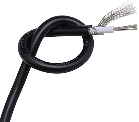 KEPOHK 1M geschirmtes Kabel Signalkabel Kanal Audio Single Core 1C elektronisches Kupfer Abschirmkabel UL1533-28AWG
