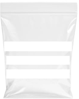 TP4U - 100 Grip Seal Bags 9’’ x 12.75’’ A4 Write on Panels/Strips Resealable Reusable Plastic Polythene Storage Pouches - Various Quantities (100)