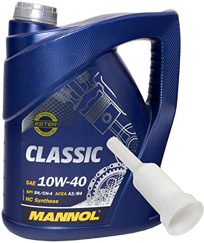 Motoröl Motor Öl MANNOL Classic 10W-40 API SN/CH-4 5 Liter mit Ausgießer