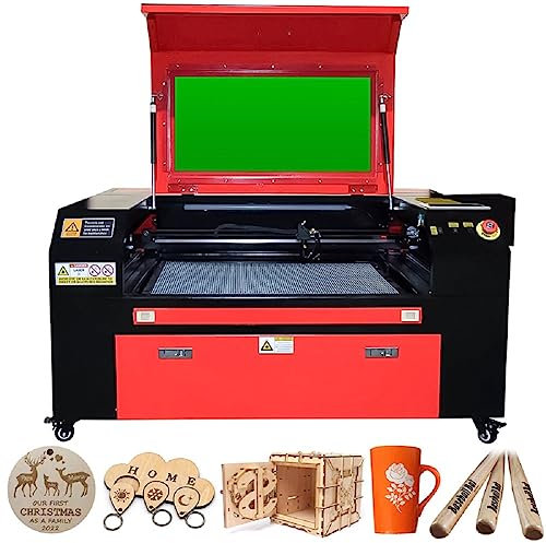 80W CO2 Laser Graviermaschine Sihao Plottermaschine Snapmaker Gravurwerkzeug 700 x 500mm 220V Europlug Ruida Control mit USB-Anschluss für Holz/Papier/Kunststoff/Leder/Glas/Keramik/Harz (80W)