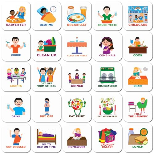 Smarfer Magnetische Aktivitätskarten für Wochenplanung, visuelle Zeitplankarten, Tagesroutine-Karten, Hausaufgabendiagramm für Kinder, Autismus-Lernmaterialien, Wand-Kinderplaner