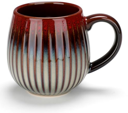 CosyCorner Ceramic Coffee Mug, 17 oz Large Coffee Cups for Home and Office, Ceramic Cup for Coffee & Tea（A）