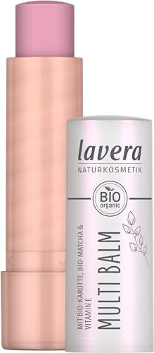 lavera Multi Balm Cloudy Pink 02 - intensive Farbe - frischer Glow - müheloses Verblenden - für Augen, Lippen & Wangen - vegan - Naturkosmetik - 4,9 g
