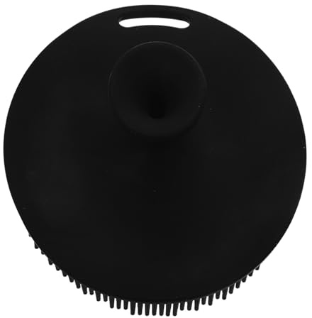 Silikon Gesichtsreinigungsbürste Schwarz für Sanftes Peeling | Gesicht und Körper, Bad oder Schminktisch Einsatz, Schlankes Bürstenkopf Design