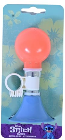 Disney Stitch Fahrradhupe Kinder | kleine Geschenke für Mädchen | Outdoor Spielzeug | Fahrrad Zubehör | Kinder ab 3 Jahre | Fahrradhorn | Hupe | Lilo und Stitch