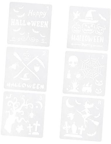 Amosfun Halloween Kuchen Vorlagen 6pcs Kreative Kuchen Schablone Formen Dekorieren Spaß
