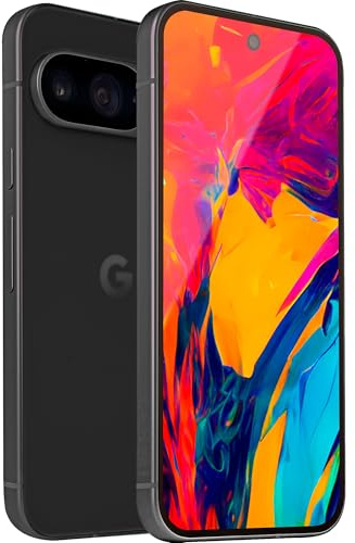 Google Pixel 9 - Smartphone Android Desbloqueado con Gemini, Cámara Avanzada, Batería con Autonomía de 24 Horas y Pantalla de 6,3 - Obsidiana, 128GB (Reacondicionado)
