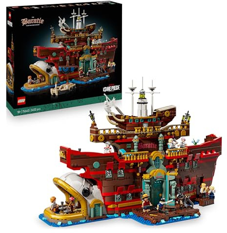 LEGO® ONE Piece The Baratie Floating Restaurant (3402 pcs) Toy for Anime Lovers & Fans of The Netflix Live Action Show, Model Kit for Men & Women, Pirate Boat Adventure, Building Set for Adults 75640