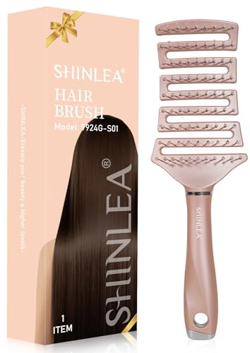 Curved Detangling Hair Brush, Vented Detangler Brush Faster Blow Drying, Wet Hair Brushes for Women, All Hair Types Wet Dry Curly Thick