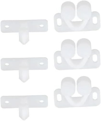 3 Pcs Plastic Marine Boat Ball Catch Door Cupboard Spring Back Plates Roller Latch Catches Cabinet Hardware, Cabinet and Furniture Door Catches