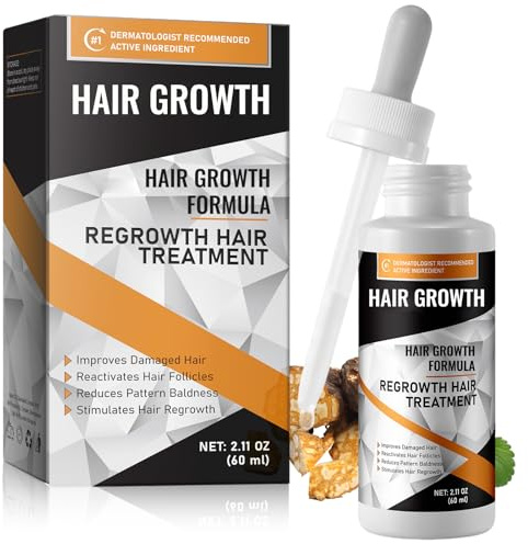 60ML Siero Crescita Capelli, Promuove La Ricrescita Dei Capelli, Rendere i Capelli Più Folti, Siero Anticaduta per uomini e donne per la crescita dei capelli