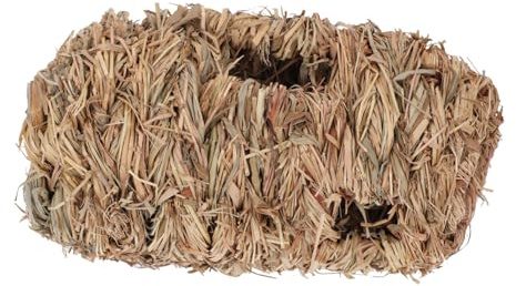 Kisangel Stroh-spielnest für Hamster Hamsternest aus Natürlichem Material Versteck für Kleintiere Wie Mäuse Langlebig und Sicher als Geburtstagsgeschenk für Haustiere