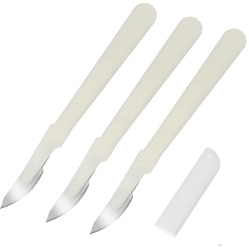 Ipetboom Set 3 Pezzi Utensili Da Cucina Per Tagliare e Incidere Pane in Plastica e Metallo, Strumenti Per Modellare L’impasto Per Uso Domestico e Preparazioni Di Panificazione