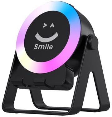 Altoparlanti per esterni - Altoparlanti compatti con stand e luce, gadget tecnologici a durata di batteria lunga, smart sensing elettronico audio chiaro per casa del dormitorio del dormitorio della ca