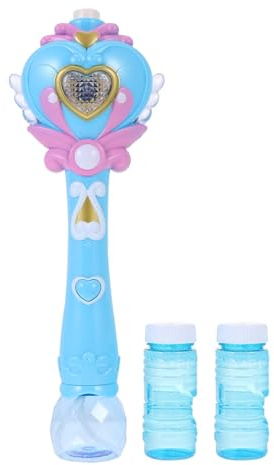 SUPVOX Leuchtende Fee Bubble Maschine mit Musik Automatischer Seifenblasen Zauberstab für Kinder als Geburtstagsgeschenk