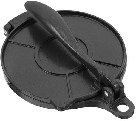 Luxshiny Presse à Pâte Robuste pour Tortillas et Galettes en Aluminium, Appareil Manuel 16 CM, Adapté la Préparation de Boulettes de Riz et Bœuf, Usage Domestique et Restauration