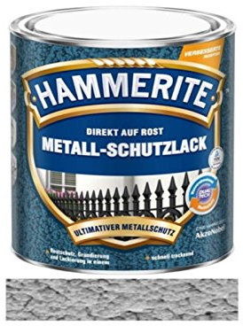 750 ml Hammerite Direkt auf Rost Metall-Schutzlack Silbergrau, Hammerschlag