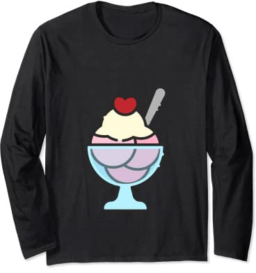 Crème glacée Sundae Manche Longue